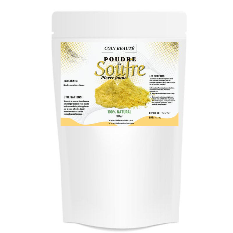 Pierre jaune ou poudre de soufre – Image 2